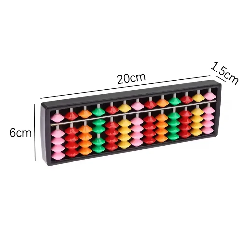 Tragbare Chinesische 1PC Mathematik Lernen Werkzeug Für Kinder 13 Ziffern Spalte Abacus Arithmetik Soroban Berechnen Spielzeug Zählen