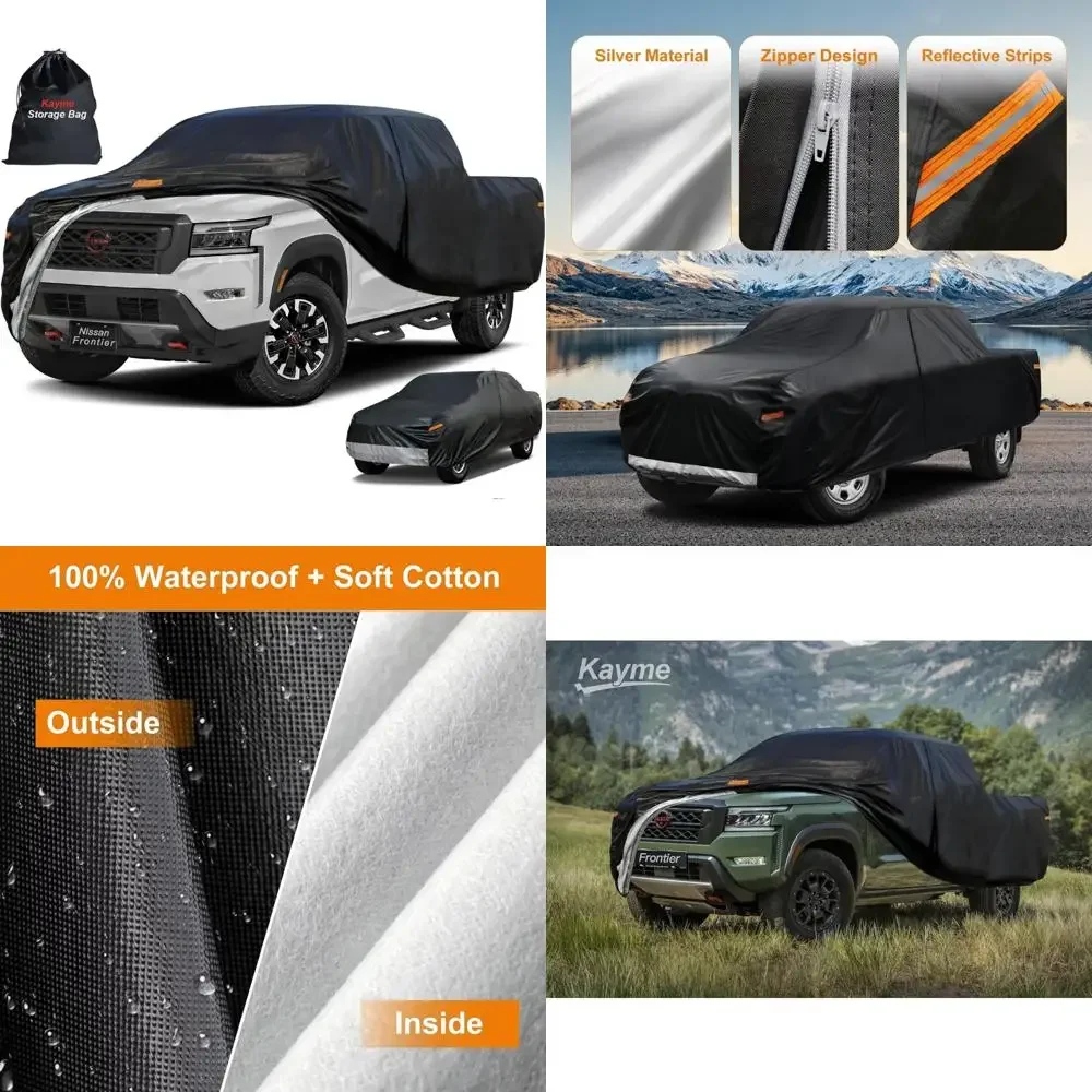 

Custom Fit Truck Cover for 2021-2025 Nissan Frontier King/Crew Cab Short Bed - Heavy Duty Outdoor Protection