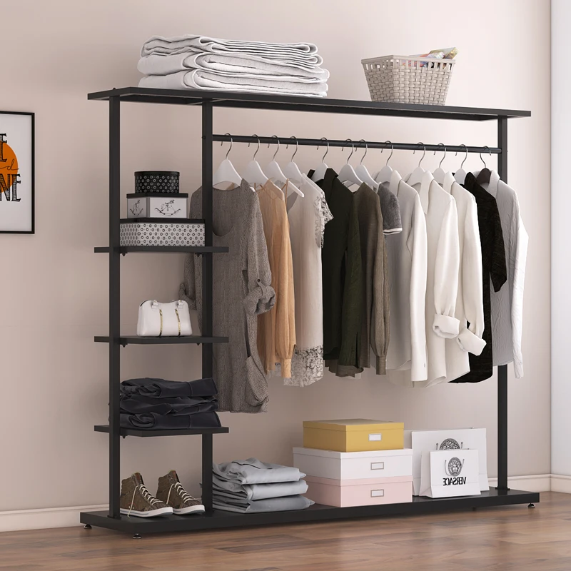 

Hanger Floor-to-ceiling bedroom Multifunctional home coat rack Nordic modern simple and simple hanging clothes locker shelf