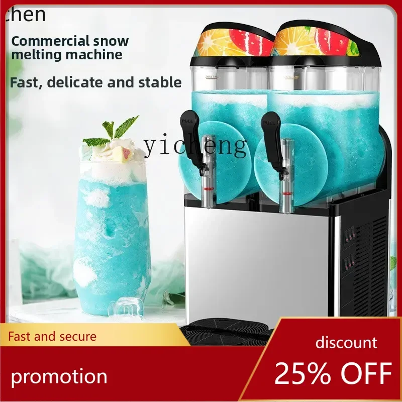 HXL Snow Melter Commercial Single and Double Cylinder Slush Machine Cold Drinking Machine Snow Smoothie Machine