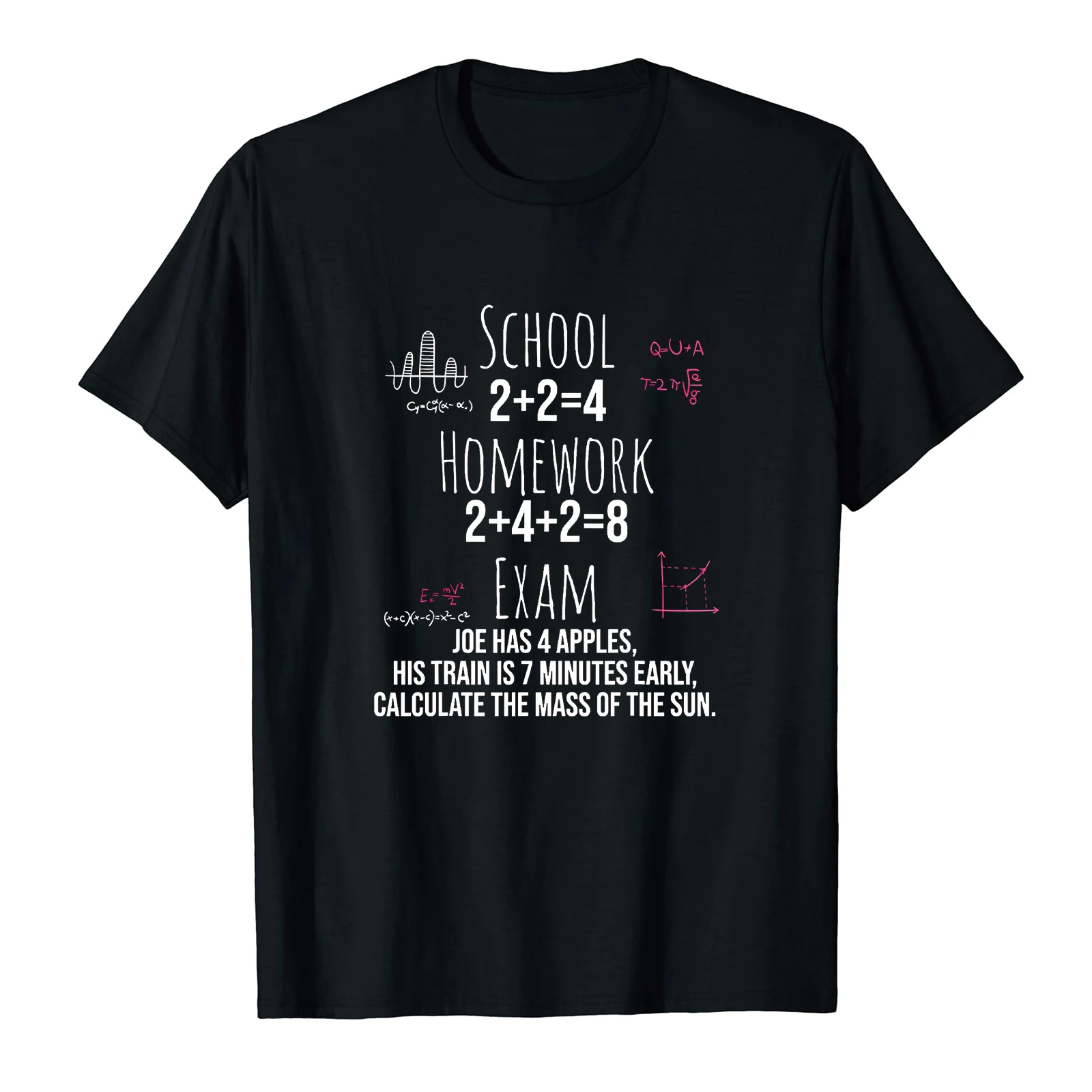 Funny Math Print T-Shirt Print Teacher College T shirt Girl Casual Tops Tee Lady Clothes Summer O-neck Short Sleeve