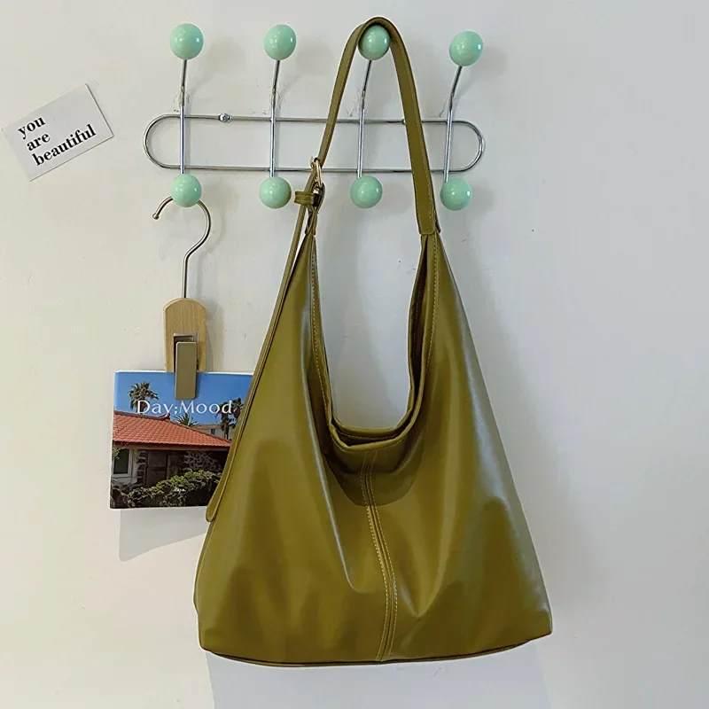 Tote bag retro commuting texture shoulder bag female popular temperament underarm bag Tote bag fashion female