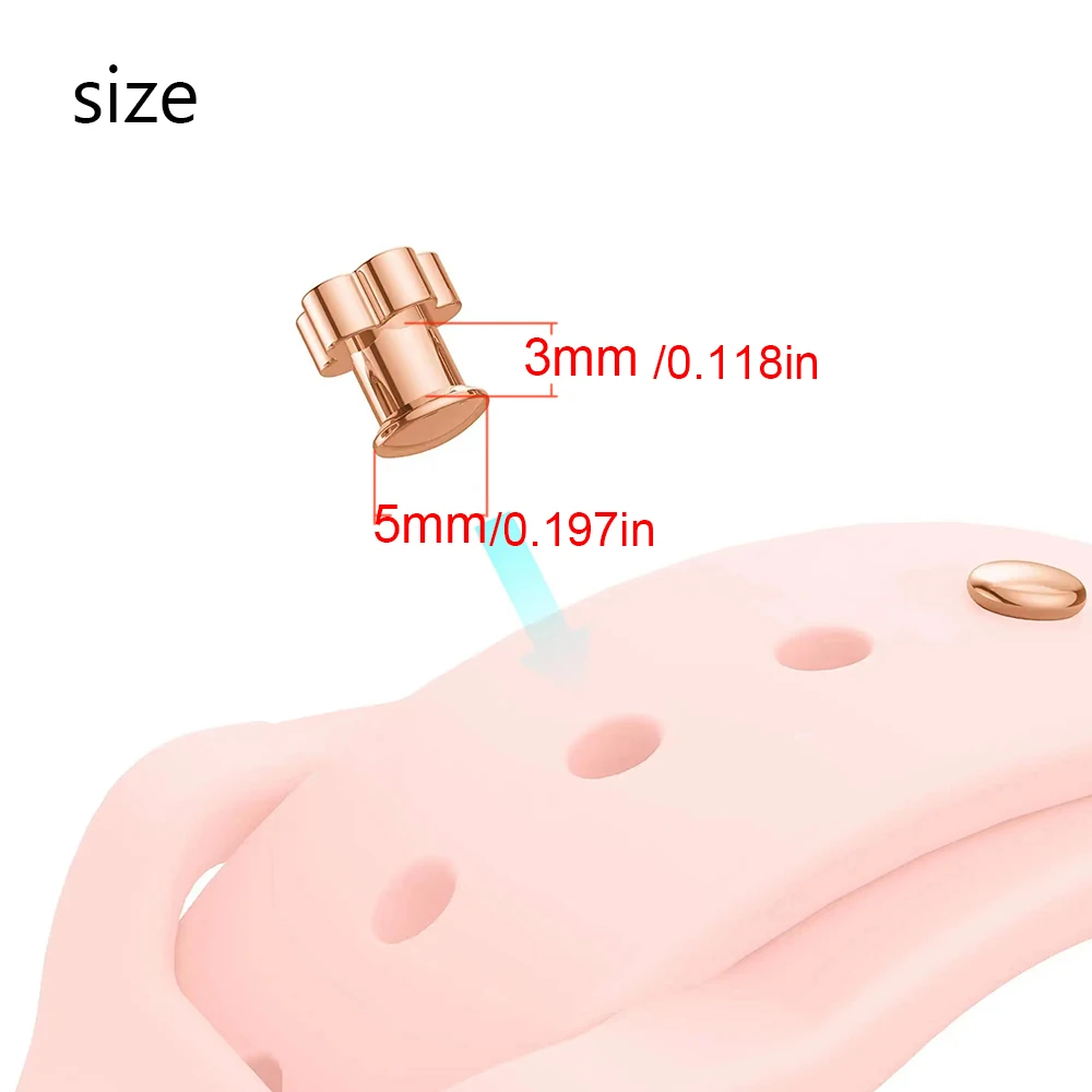 Apple Watch Band Decorative Buckle Silicone Band Accessories Decorative Studs Smartwatch Band Charms Unisex