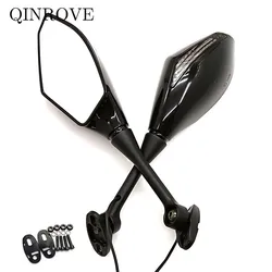 For Yamaha YZF R1 R3 R6 R25 YZF-R1 YZF-R3 Motorcycle Accessories Rear Mirror Sportbike LED Turn Signal White Lens Side Mirror