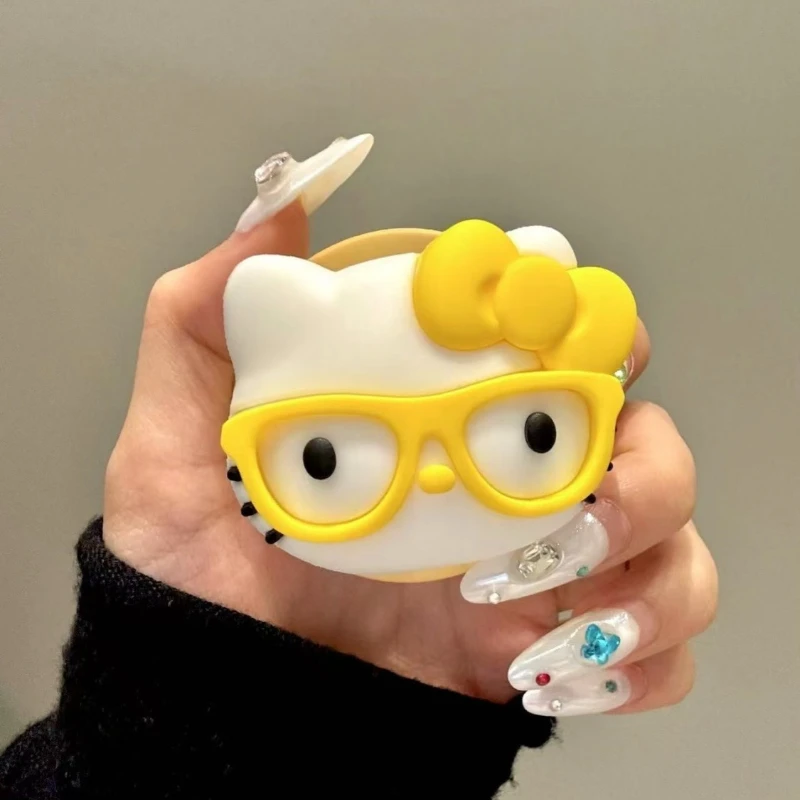 Cute Sanrio Hello Kitty For Magsafe Magnetic Phone Griptok Grip Tok Stand For iPhone Foldable Wireless Charging Case Holder