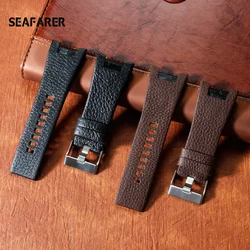 Genuine leather bracelet band 32*18mm watchstrap for diesel watch strap for DZ1216 DZ4246 DZ4247 DZ287 DZ1273 watch band