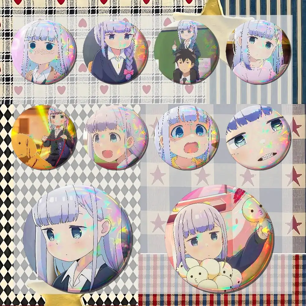 Aharen-san Wa Hakarenai Badges Tinplate Soft Button Pin Brooch Metal Badge Custom Jewelry Accessories Hat Bag Lapel