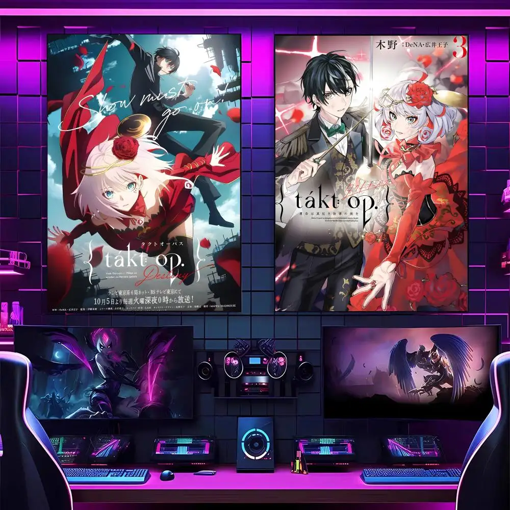 Awesome T-Takt Op. Destinys Anime Poster Versatile HD Waterproof Wall Art Self-Adhesive Decor For Any Space Ideal Gift