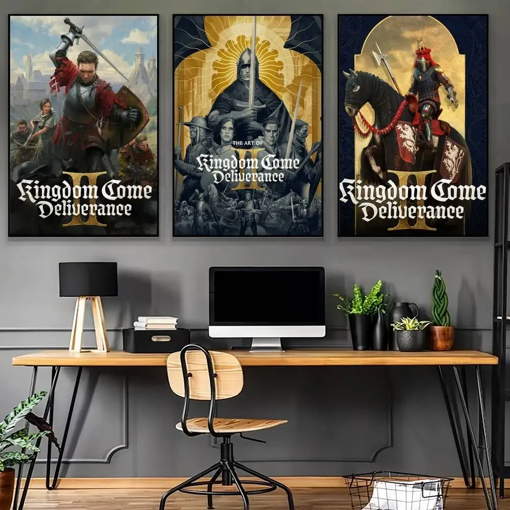 لعبة المملكة تعال Deliveryance II ملصق طباعة كوك المطبوخ الرسم على لوحات القماش الجدارية لغرفة المعيشة غرفة نوم ديكور المنزل