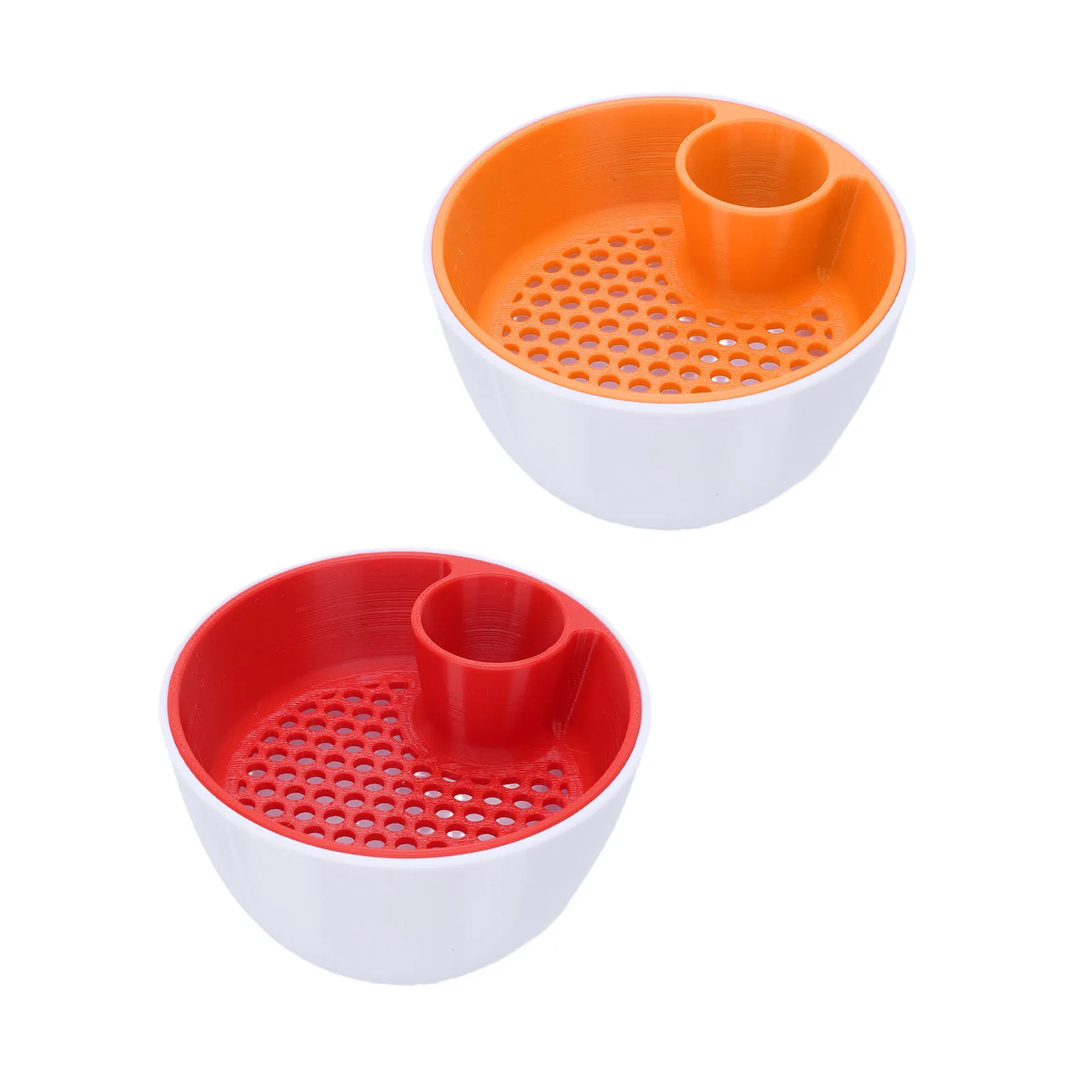 Dual Chamber Pistachio Bowl with Shell Container 3D Printed 2 in 1 Snack Organizer for Nut Serving Built in Trash Compartment