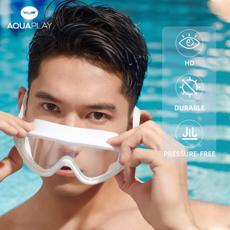 

Aquaplay Adult Swimming Goggles High Definition Anti Fog Silicone Waterproof Goggles Professional Racing Diving Snorkeling