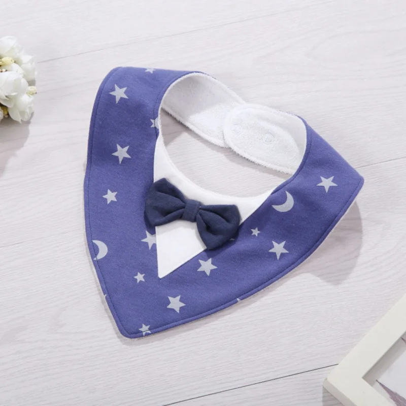 1 Piece Infant Apron Bibs Baby Burp Feeding Waterproof Soft Bow Tie