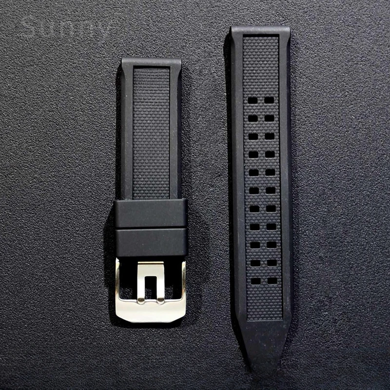 Para swiss luminox 7050 série 23 20mm esportes ao ar livre anti-alergia seguro silicone proteção ambiental pulseiras de borracha