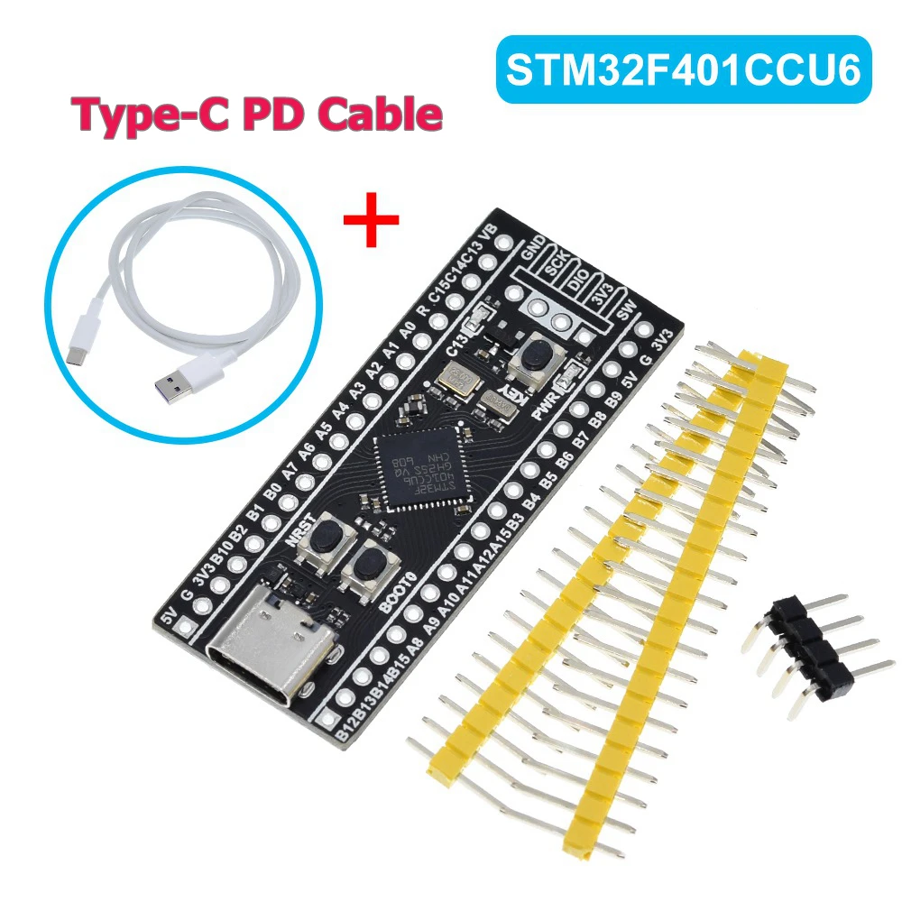 TZT 1/2 Stück STM32F401 Entwicklungsboard STM32F401CCU6 STM32F411CEU6 STM32F4 Lernboard für Arduino – Detail 11