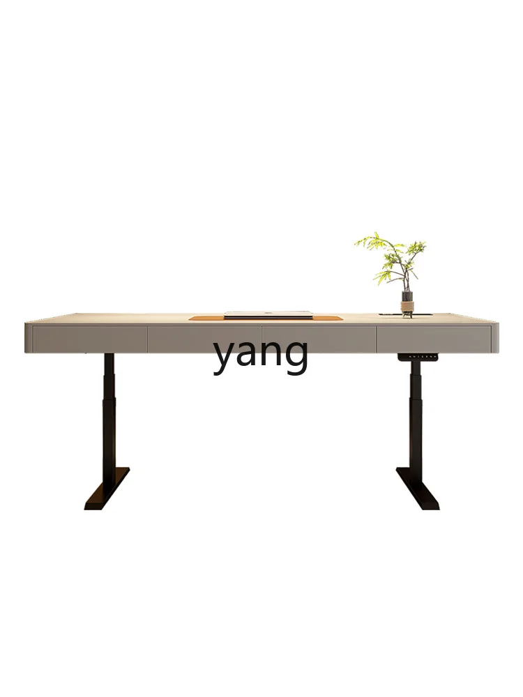 

HRC light luxury modern lifting table intelligent dual motor solid wood can lift adult home living room computer table
