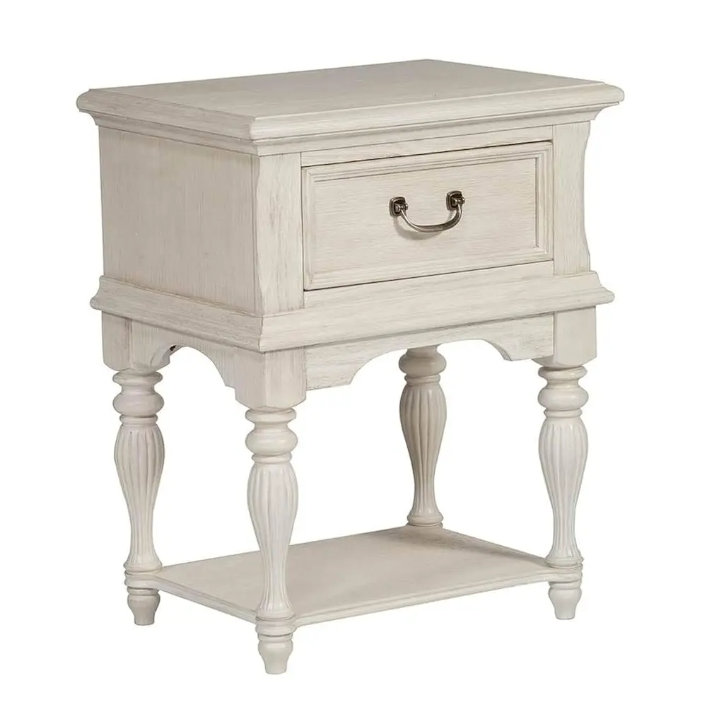 Table de nuit industrielle Leg, W24 X D17 X H30, blanc
