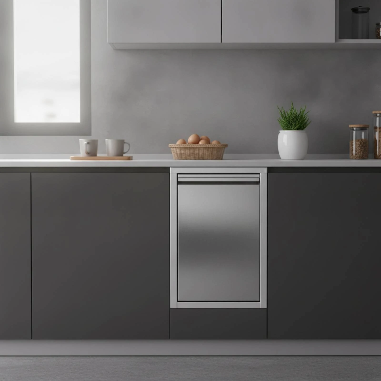 Concealed Trash Bin Concealed Wall-Mounted Trash Bin Wastebasket Detachable Removable for Kitchen, Cabinet