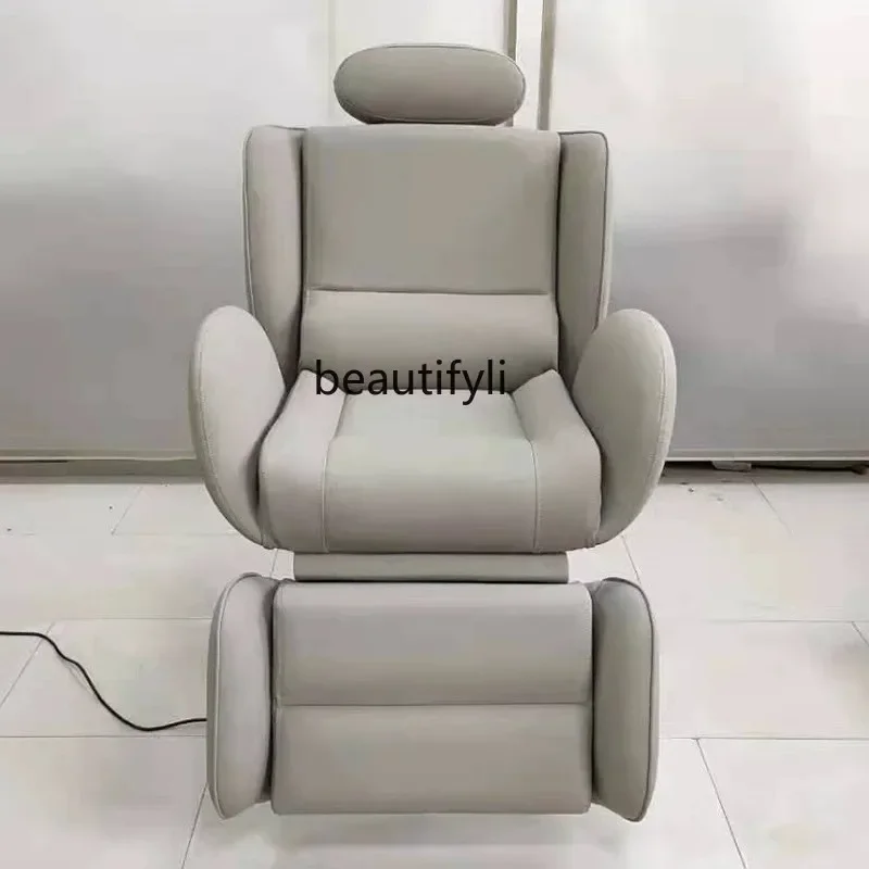 A17 Silk Hair Salon Chair Scalp Care Electric Hair Salon Chair Can Be Put down Barber Chair for Hair Salon