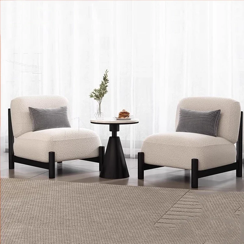 

Customizable Big Luxury Design Living Room Chair White Nordic Floor Arm Lazy Recliner Chair Modern Hotel