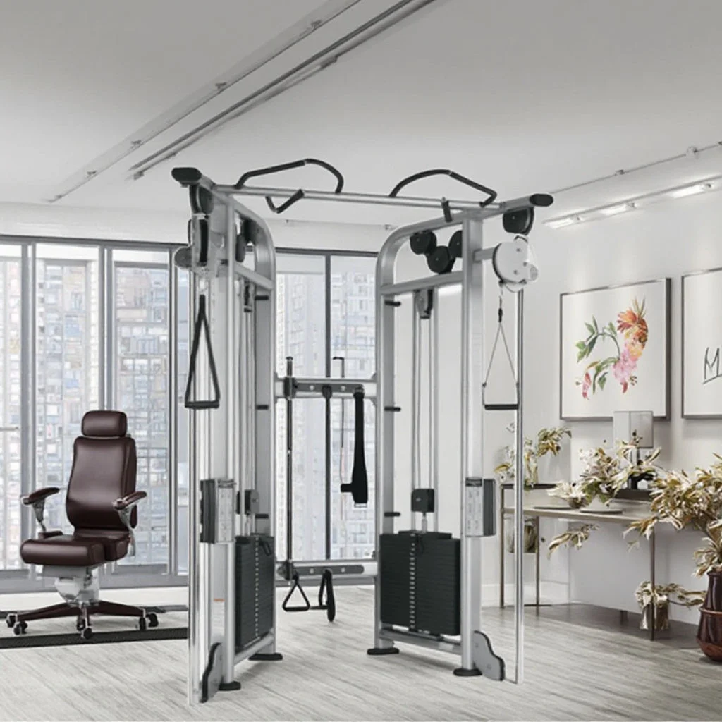 

Dual Adjustable Pulley Cable Multi-Function Trainer Machine Gym Station Fitness Equipment for Dual Exercise Premium Quality