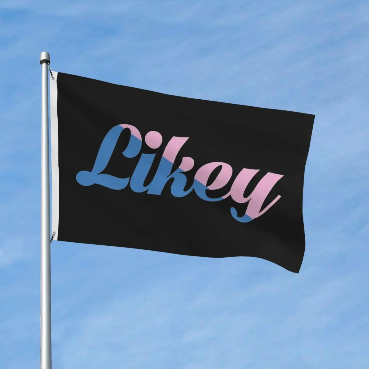 لافتة Likey Twices Kpop Music Flag مزدوجة الجوانب للاستخدام الخارجي من البوليستر معلقة مقاس 3 × 5 أقدام #2