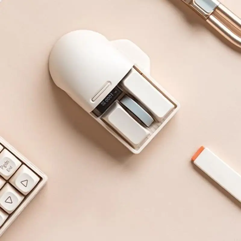 Mouse 3 أوضاع متوافقة مع 3 (النوع C+متوافق مع Bluetooth+2.4 جيجا هرتز) الماوس الماوس المحمول كمبيوتر K1KF