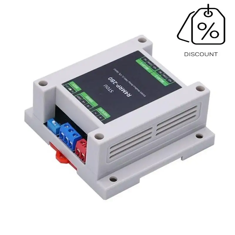 AS95-Industrial Grade 2-CH Relay Module RS485 Interface Relay Modbus RTU Protocol Control Optocoupler Isolation