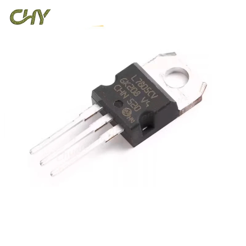 50Pcs/Lot L7805CV 7805 TO-220 5V Three-Terminal Voltage Regulator