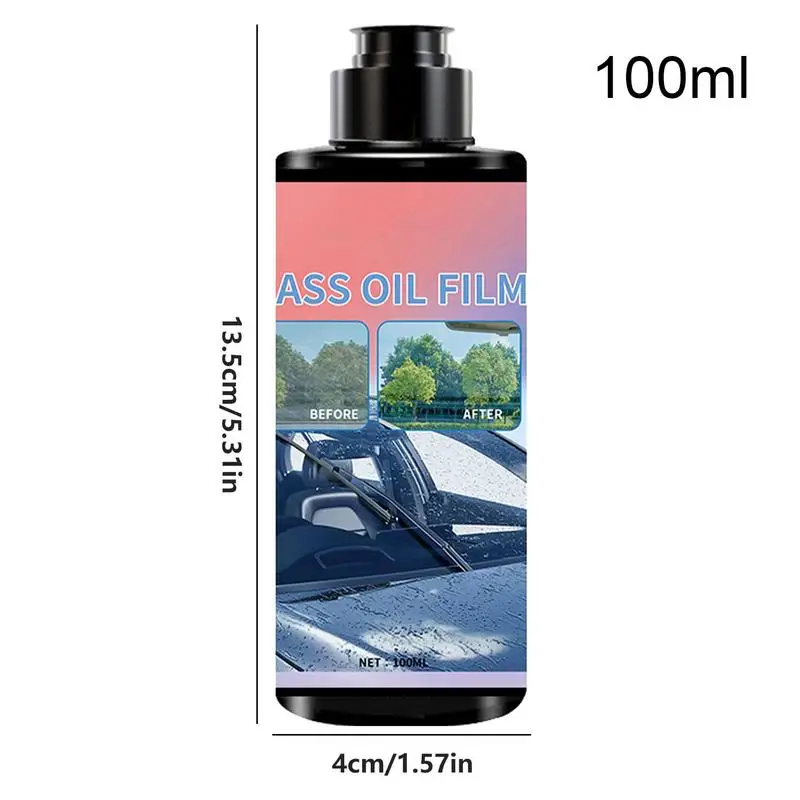 100ml Car Glass Oil Film Remover Paste AIVC Glass Grease Water Stain Cleaner Windshield Polisher Clear Vision Car Detailing