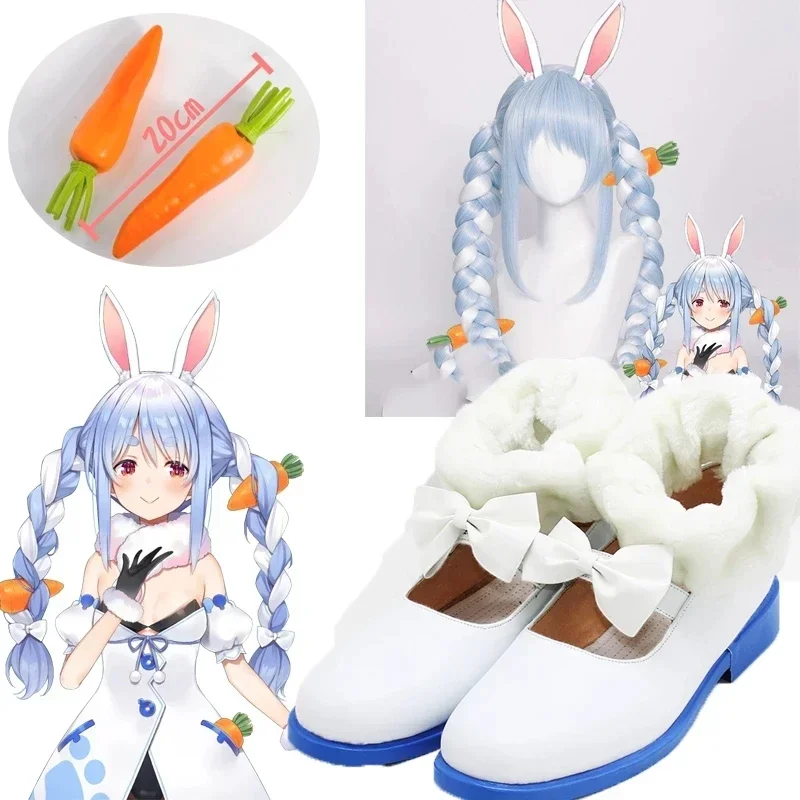 Anime vtuber hololive USADA pedora dress parrucche trecce bunny girl lovely Lolita suit uniform ear costumi cosplay per Halloween