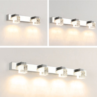 DINDALLED Modern LED Wall Lamp Crystal Sconce For Living Dining Room Bedroom Bedside Bathroom Mirror Home Decor Lighting Fixture