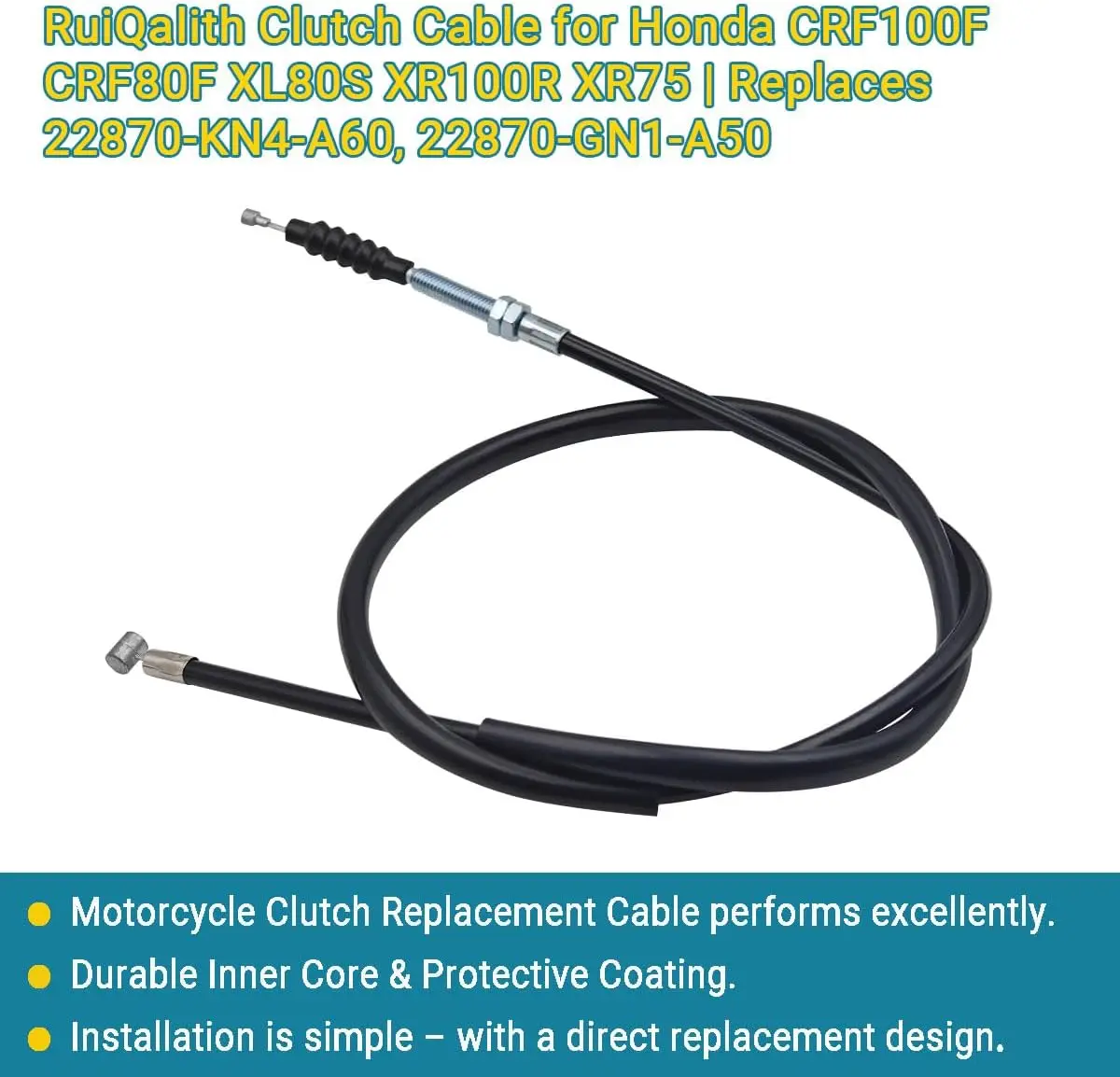 22870-KN4-A60 كبل القابض لهوندا CRF100F CRF80F XL80S XR100R XR75