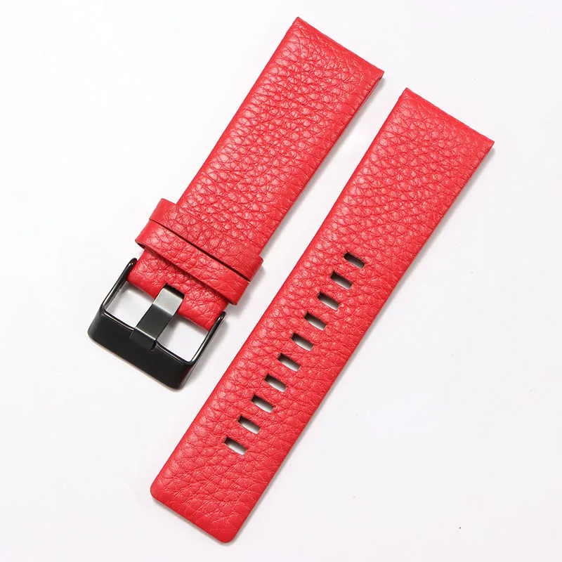 For DieselGenuine Leather Strap Bracele DZ7370 DZ7279 7395 7257 7430 DZ7311 DZ7332 DZ7314 1405 4323Watch Band red 24mm 26mm 28mm