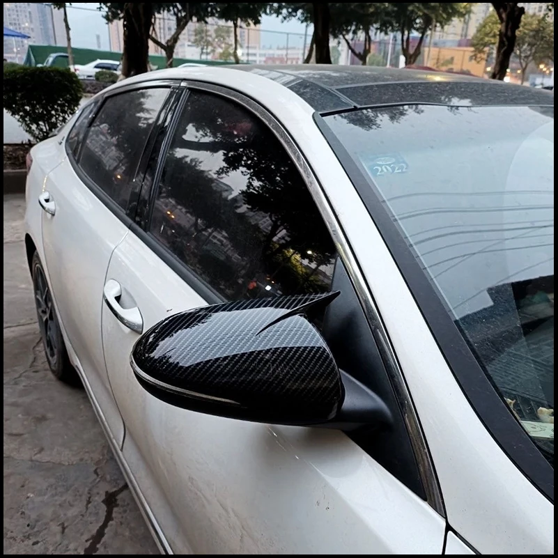 

Car Styling For Optima 2016-2019 Rearview Mirror Cover Sticker Trim With Horn Caps Decorate Frame Auto Parts Accessories