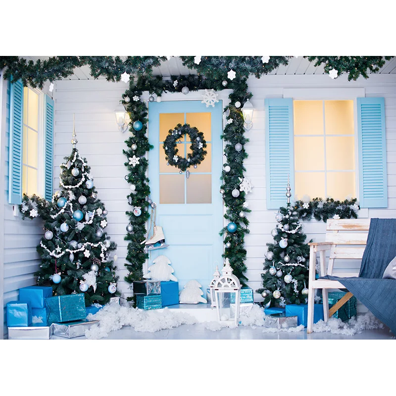 NITREE Noël NikThème Photographie Fond Arbre De Noël Enfants Décors Pour Photo Studio Props HYD-03