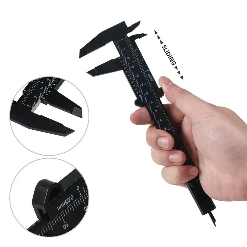 Plastic meetliniaal 150 mm wenkbrauwpositionering meten schuifmaat tattoo schuifmaat liniaal voor permanente make-uptools voor beginners