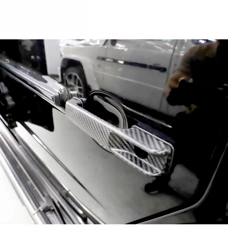 W464 Replacement Door Handle for G Class W463A 2019-2023 Year DRY Carbon Fiber Door Handle 5 Pieces Replace Handle for G Class view 2