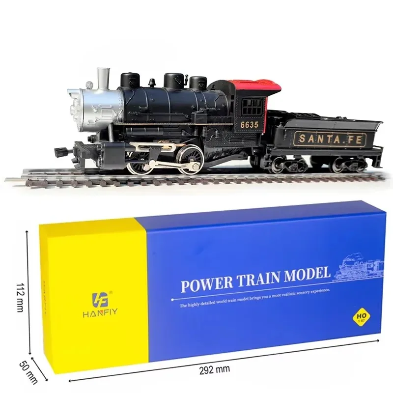 

HO Scale HF 1:87 96351 Pennsylvania 0-4-0 Transmission With Flat Coal Trucks Train Model With Power Gifts Toys