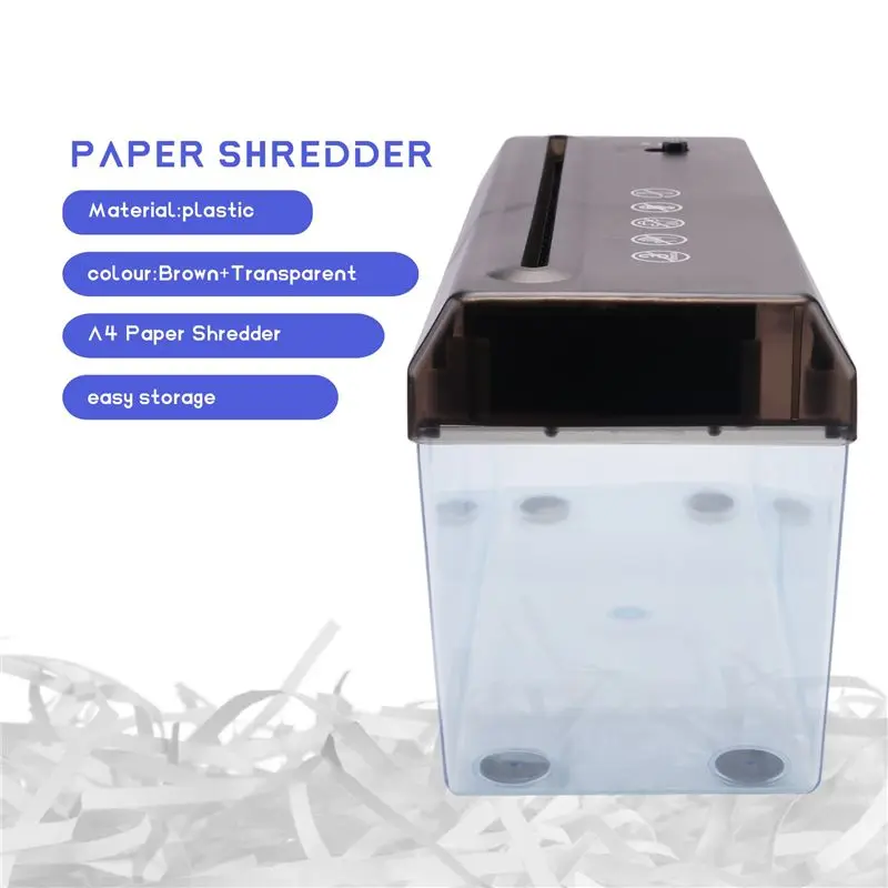 Y23A-USB Electric Dual Purpose Paper Shredder Desktop Mini Financial Bill A4 Paper Shredder Paper Cutter For Home Office