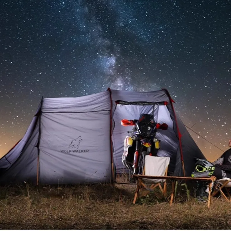 

Double Large Space Tent Lightweight Portable Rainproof Windproof Hiking Tent Convenient Multifunctional Outdoor Camping Supplies