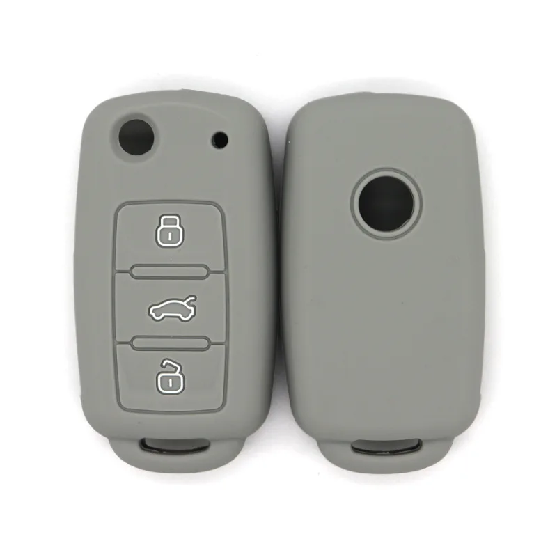 

Silicone Key Case for Volkswagen Lavida Lamando Passat Touran Tiguan Bora - Durable Car Key Pouch, Anti-Scratch Acces