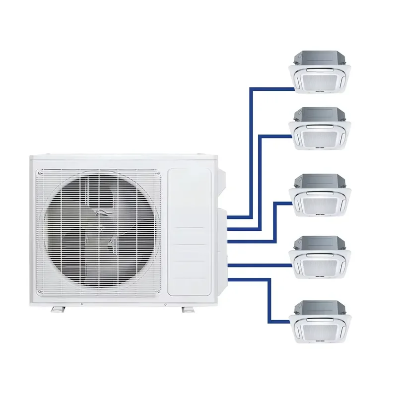for Bestcold 4 Ton 48000 BTU Ceiling Air Conditioner Multi Zone Split Inverter Heat Pump American Style Smart AC