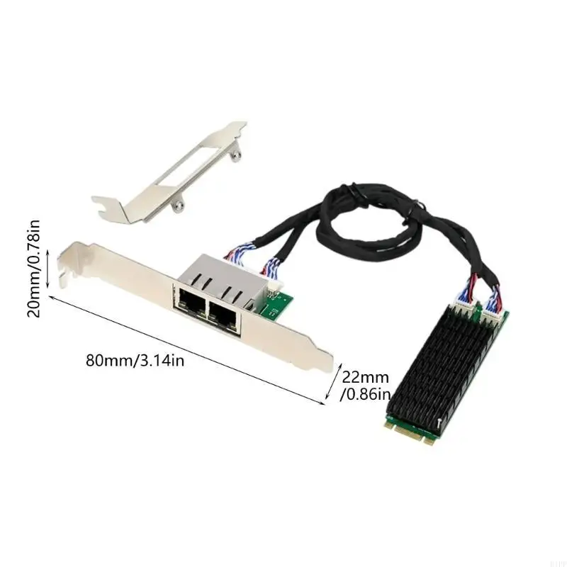 E1pf i210At dois adaptadores lan gigabit lan m.2 b+m slot chave para sistemas PC