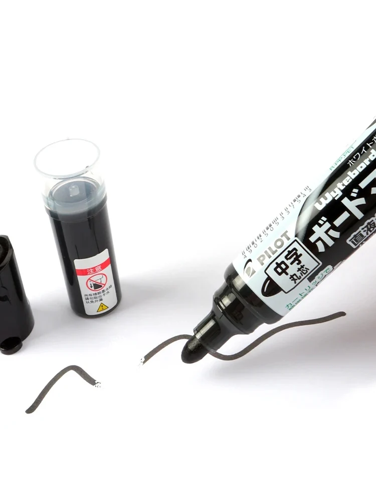 Marqueur d'encre pour tableau blanc pilote japonais, 5 pièces, WBS-VBM, grande capacité, marqueurs de vessie d'encre, accessoires de papeterie de bureau