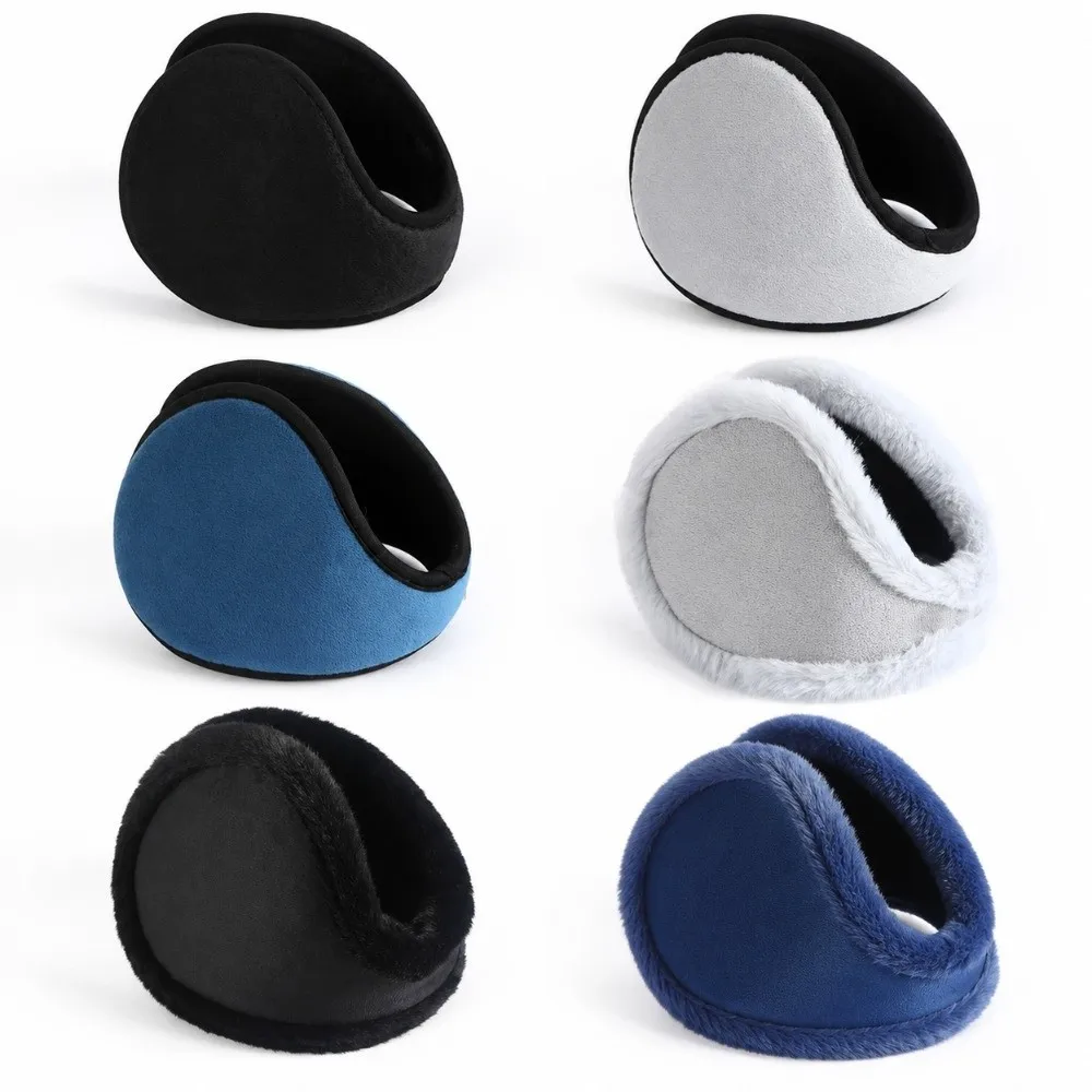 Portable Thicken Warm Ear Muffs Velvet Soft Cozy Ear Covers Windproof Winter Earmuffs Unisex Style