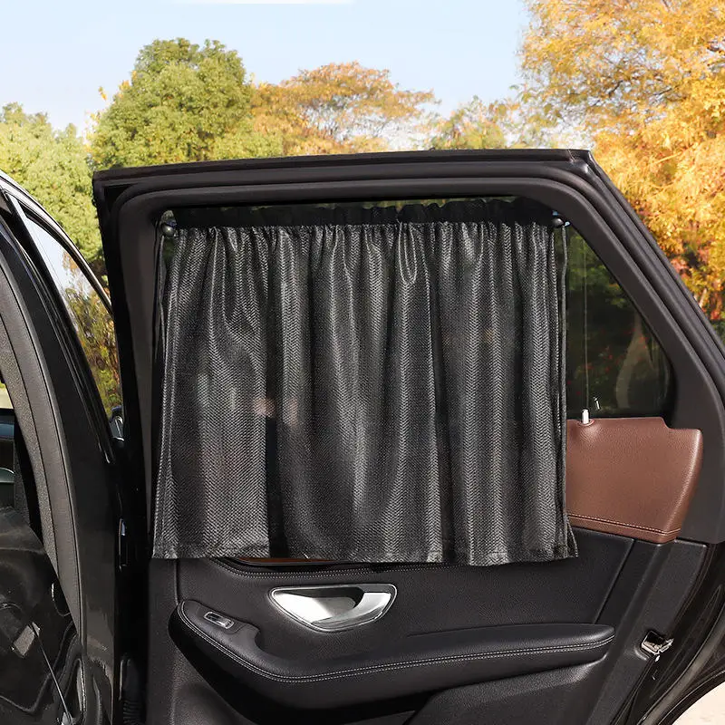 Cortinas para proteção solar de carro, janela lateral, proteção solar de verão, 95% bloqueio UV, privacidade automática, capa para janela cega