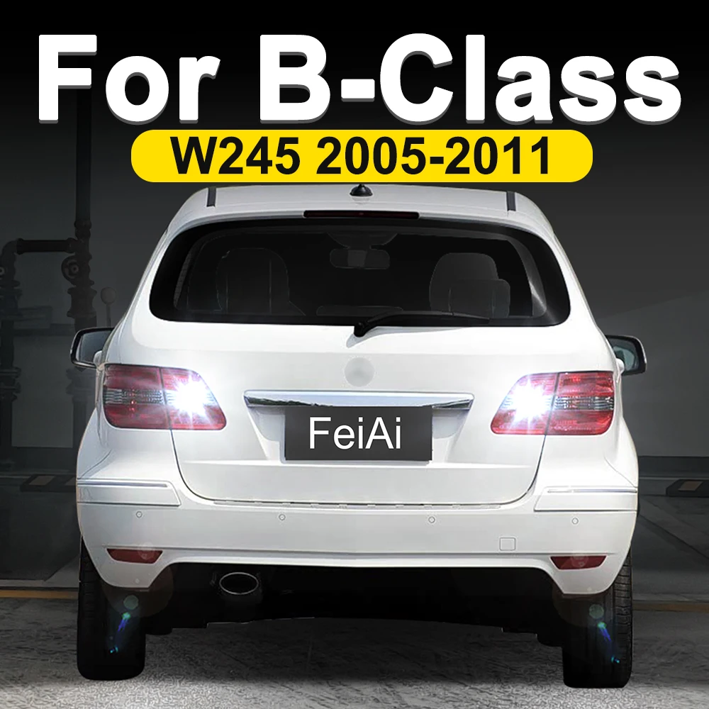 Para Mercedes Benz W245 luces LED de marcha atrás bombilla de respaldo lámpara de marcha atrás de coche Clase B B200 W245 accesorios 2005-2008 2009 2010 2011