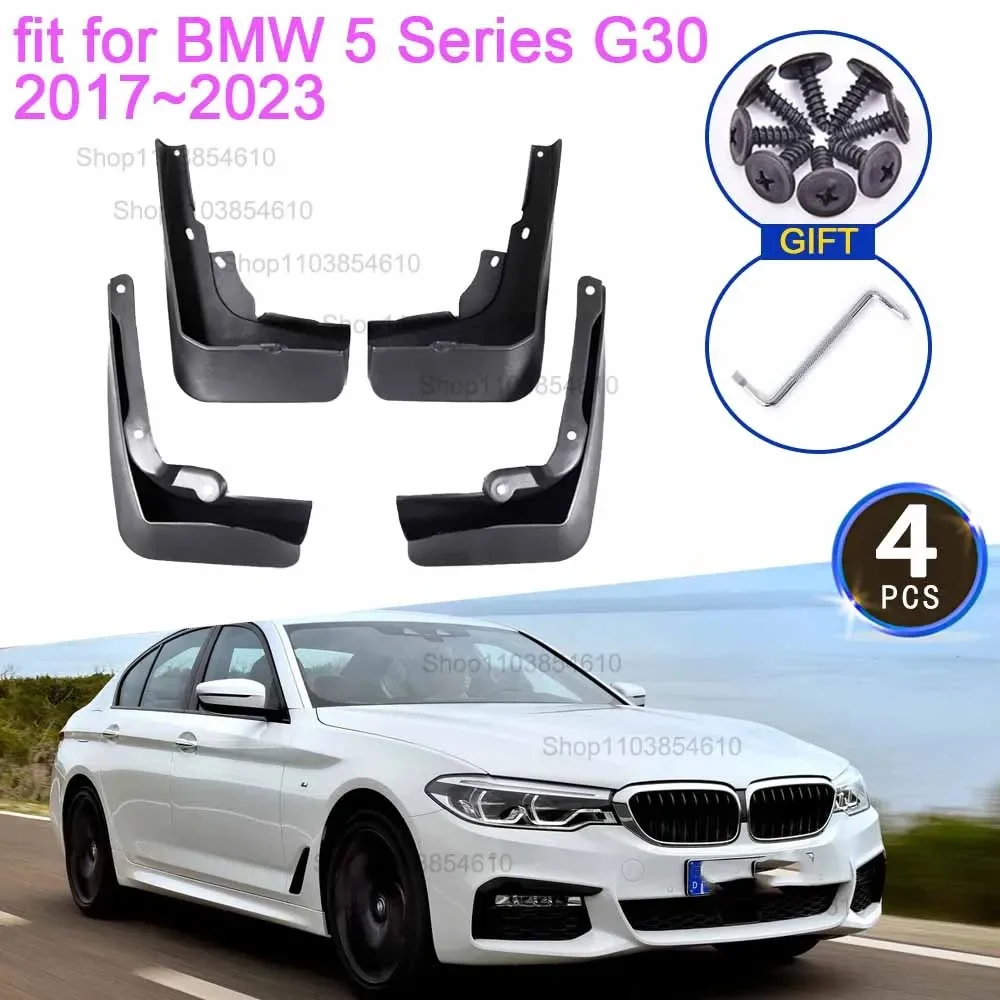 

4x for BMW 5 Series G30 2017 2018 2019 2020 2021 2022 2023 Mudguards Fender Flare MudFlaps Guard Splash Fender Cover Accessories