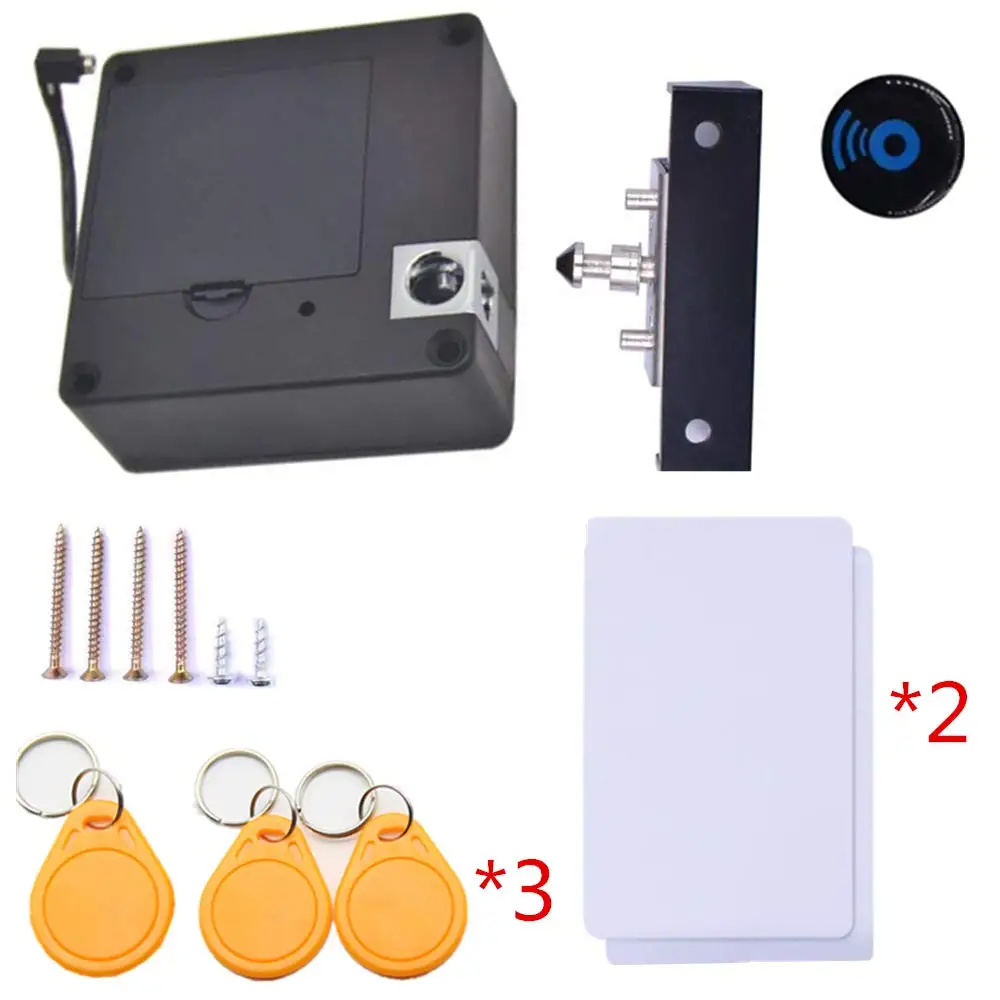 

RFID Cabinet Lock Drawer Electronic Locks Support Phone NFC Unlocking for Locking Wooden Hidden Medicine Knife Liquors Cabinet