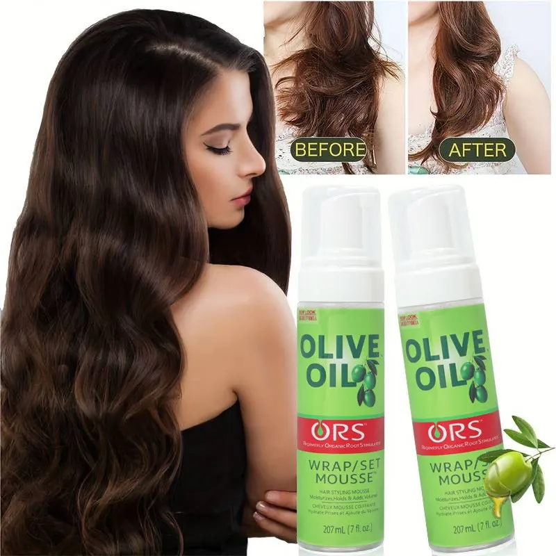 

Мусс для кудрявых волос 207 мл, не оставляющий следов, с оливковым маслом, для укладки париков, против пушистости, для создания прически